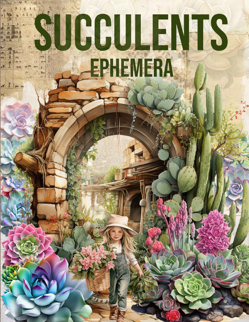 Succulents Ephemera Book
