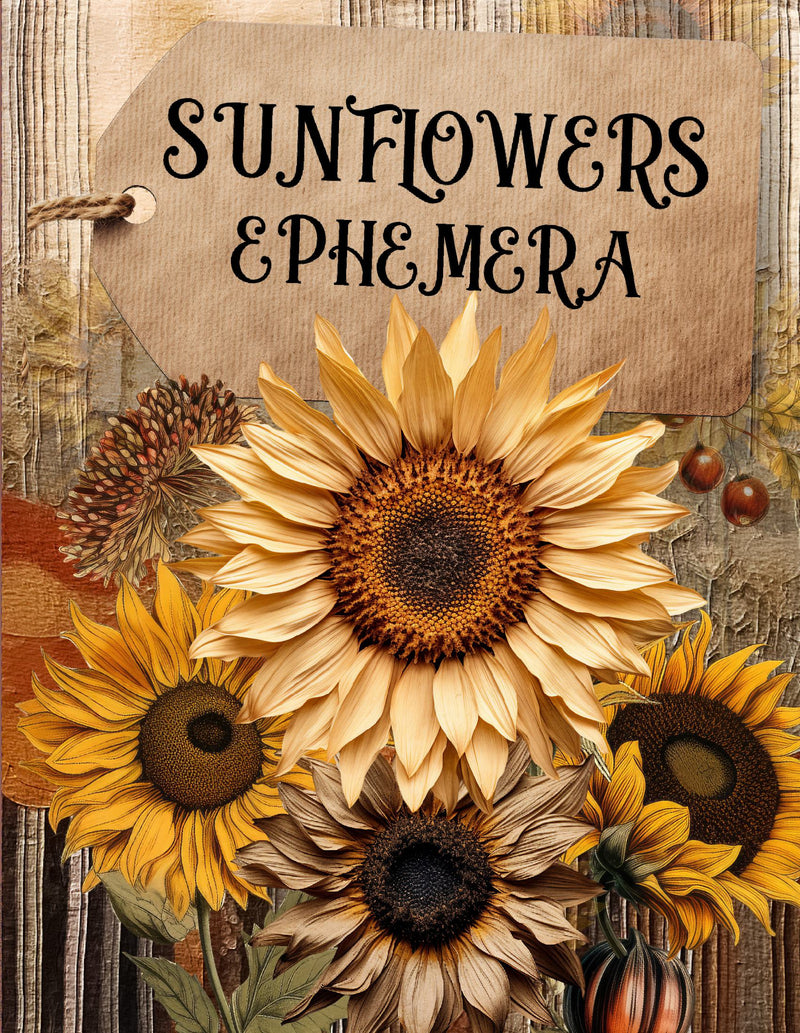 Sunflowers Ephemera Book
