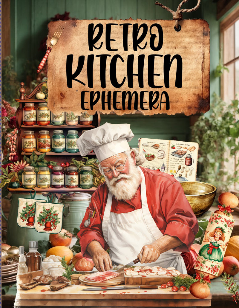 Retro Kitchen Ephemera Book
