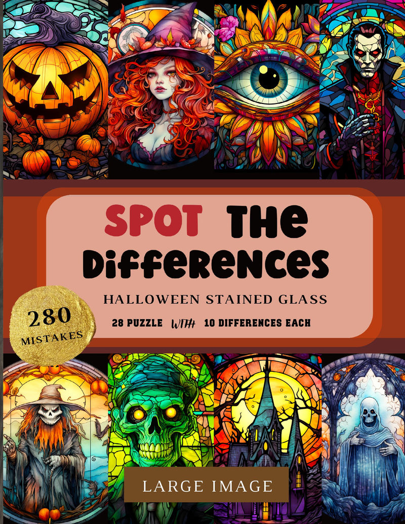 Halloween Spot the Differences Book