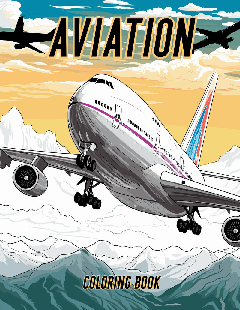 AVIATION COLORING BOOK