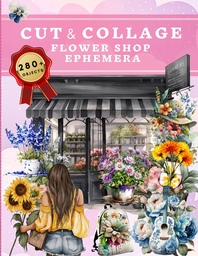 Cut and Collage Flower Shop Ephemera Book