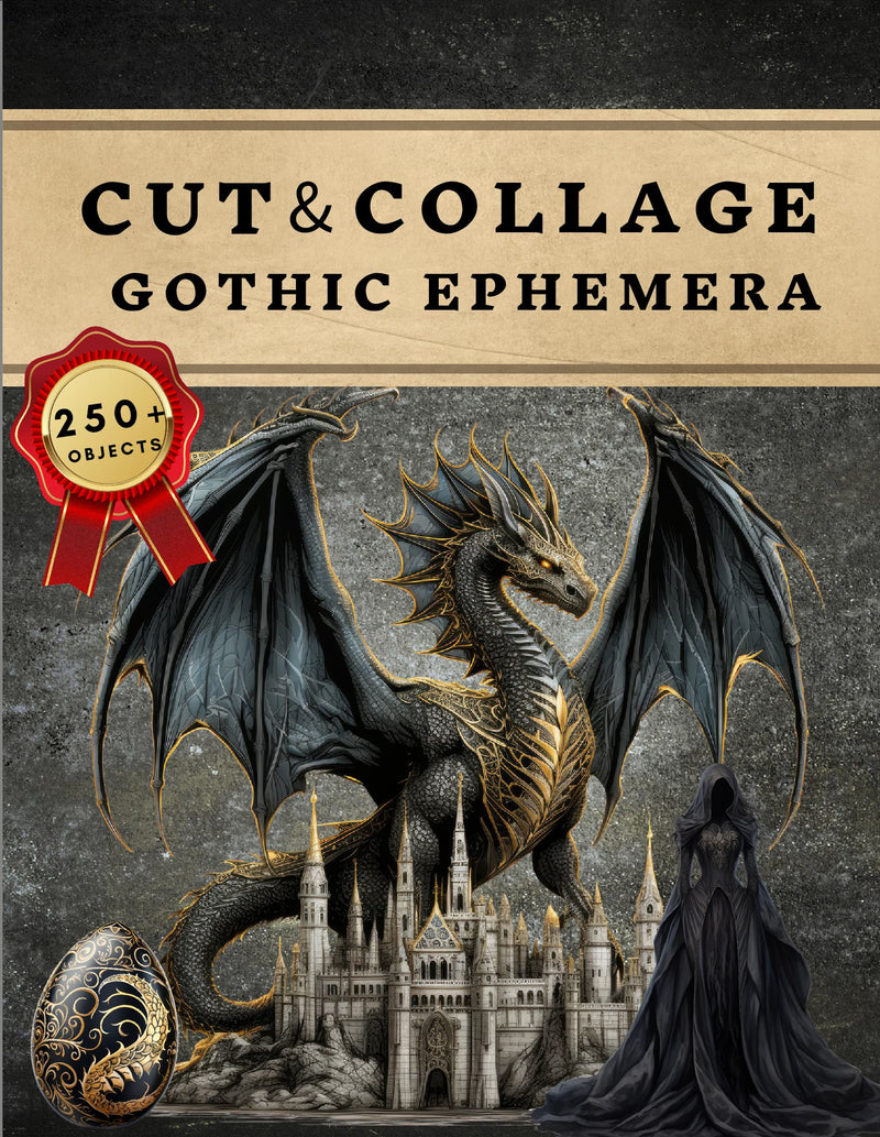 Cut and Collage Gothic Ephemera Book