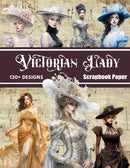 Victorian Lady Scrapbook Paper - Decorative Sheets Double Sided Craft Paper For Scrapbooking, Artist Trading Cards, Mixed Media, Junk Journals, Collage Art, Card Making, Origami and More