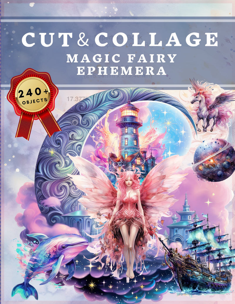 Cut and Collage Magic Fairy Ephemera Book