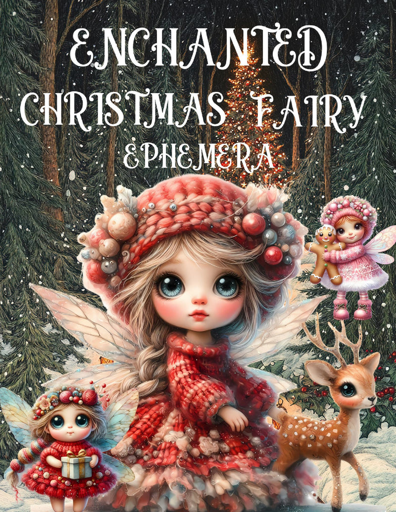 Enchanted Christmas Fairy Ephemera Book