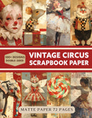 Vintage Circus Scrapbook Paper