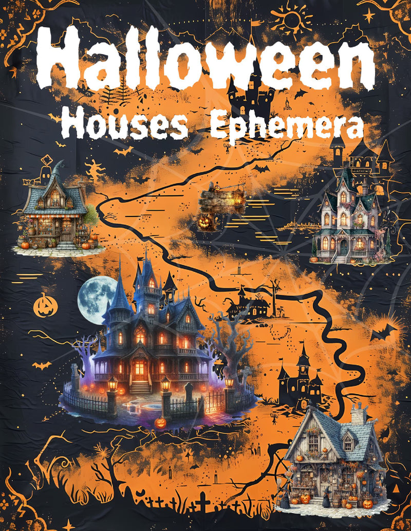 Halloween Houses Ephemera Book