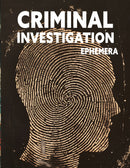 Criminal Investigation Ephemera Book