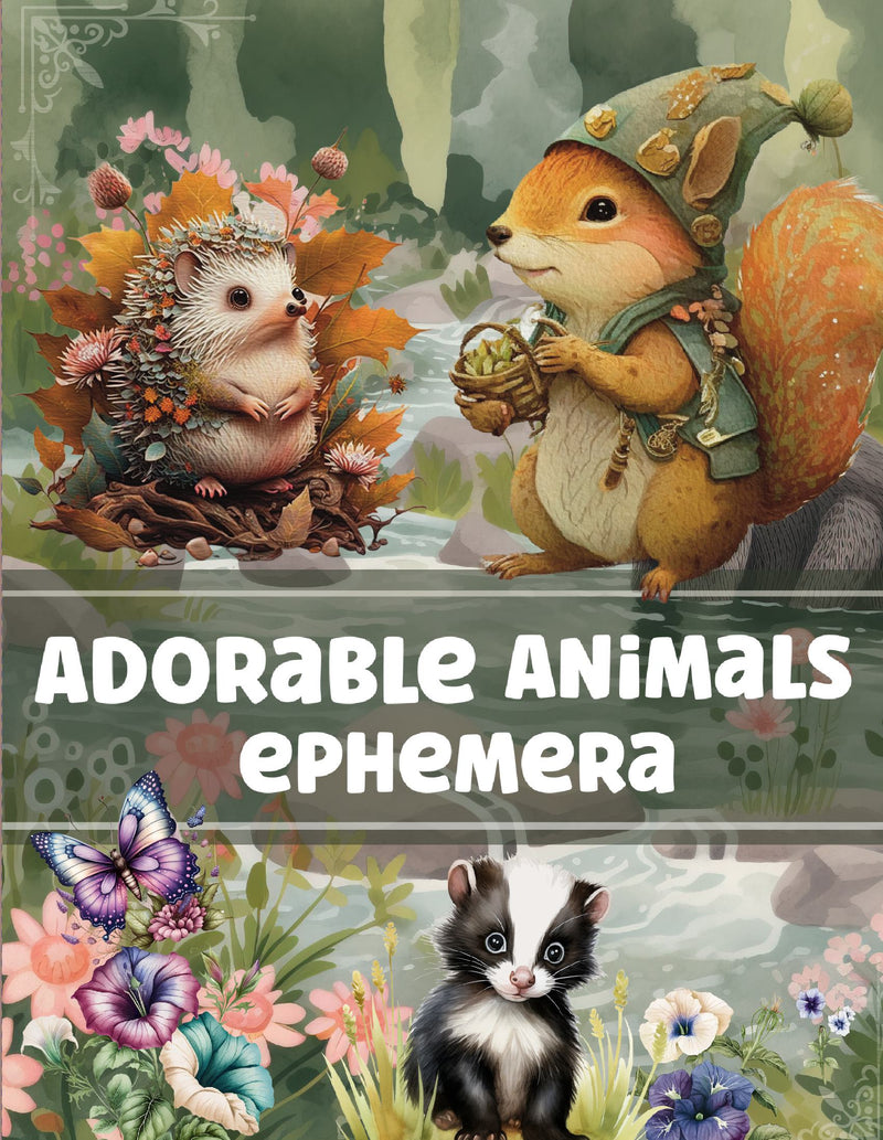 Cut and Collage Adorable Animals Ephemera Book