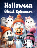 Halloween Ghost Ephemera Book
