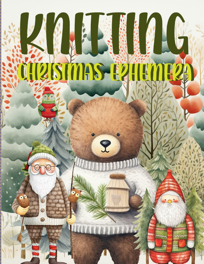 Knitting Christmas Ephemera Book