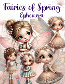 Fairies of Spring Ephemera Book - High Quality Images Of Peoples, For Paper Crafts, Scrapbooking, Mixed Media, Junk Journals, Collage Art, Artist Trading Cards, and More.