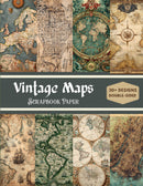 Vintage Maps Scrapbook Paper