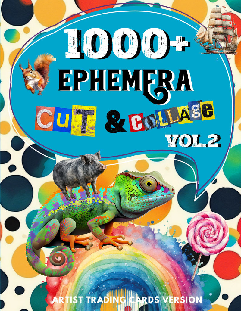 1000+ Ephemera Cut and Collage Art Book Vol.2