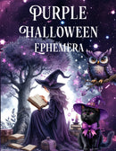 Purple Halloween Ephemera Book