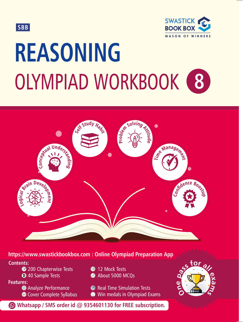 SBB Reasoning Olympiad Workbook - Class 8