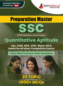 Preparation Master SSC Quantitative Aptitude : Topic-wise Previous Year Questions (PYQ) 2023 (English Edition) - 23 Solved Tests Useful for MTS, CHSL, CGL, CPO, Stenographer and Other SSC Exams