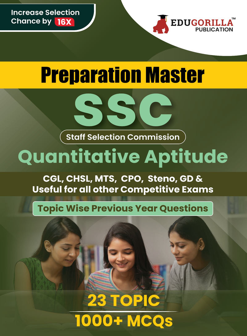 Preparation Master SSC Quantitative Aptitude : Topic-wise Previous Year Questions (PYQ) 2023 (English Edition) - 23 Solved Tests Useful for MTS, CHSL, CGL, CPO, Stenographer and Other SSC Exams