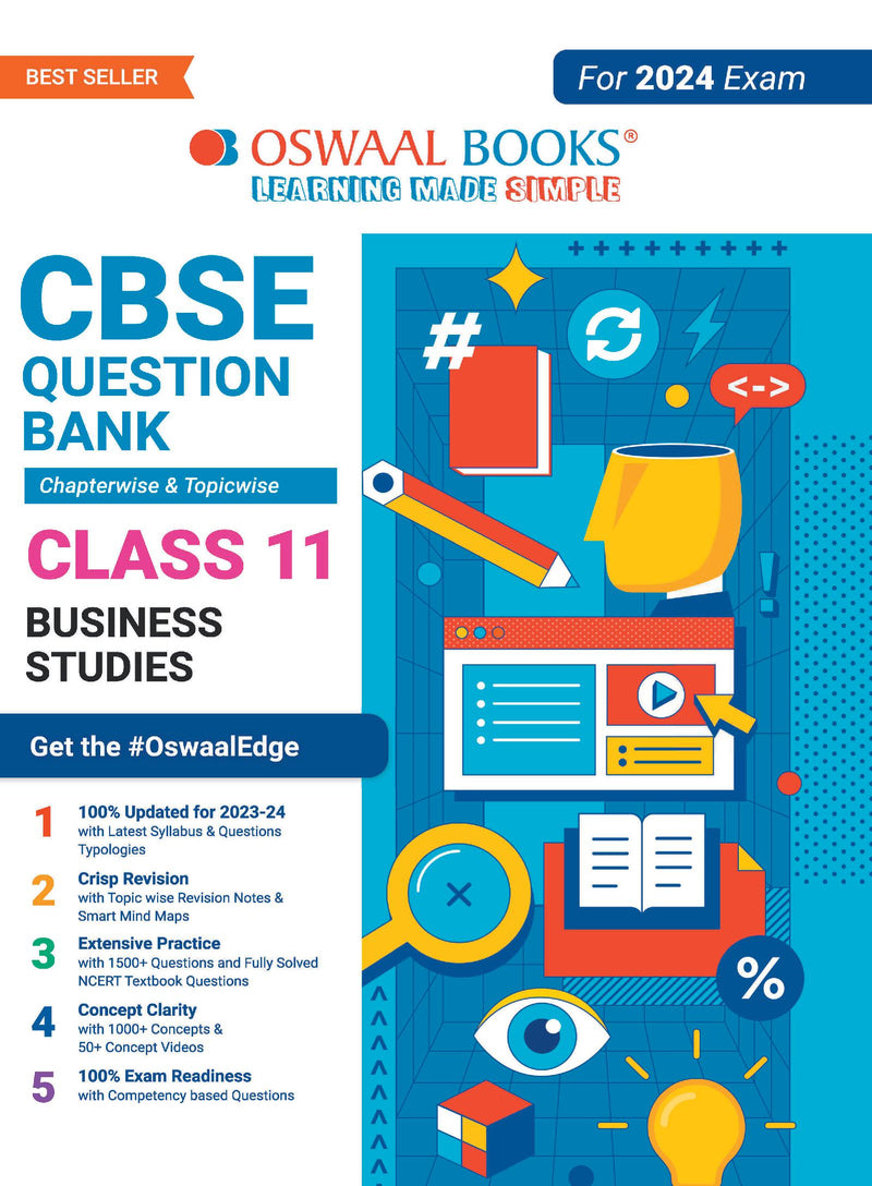 Oswaal CBSE Chapterwise & Topicwise Question Bank Class 11 Business Studies Book (For 2023-24 Exam)