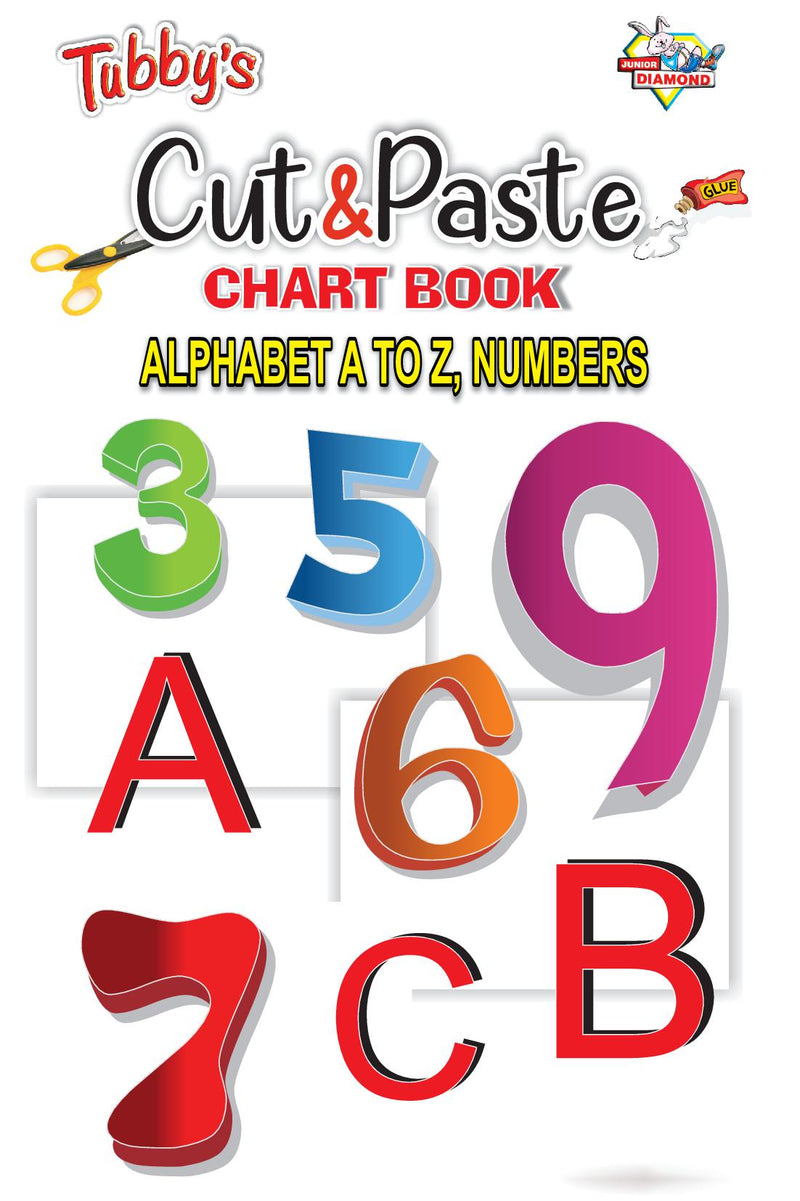 Cut & Paste Alphabet A to Z, Numbers