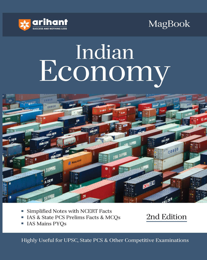 Arihant Magbook Indian Economics for UPSC Civil Services IAS Prelims / State PCS & other Competitive Exam | IAS Mains PYQs