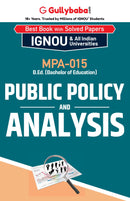 MPA-015 Public Policy and Analysis