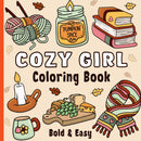 Cozy Girl Coloring Book