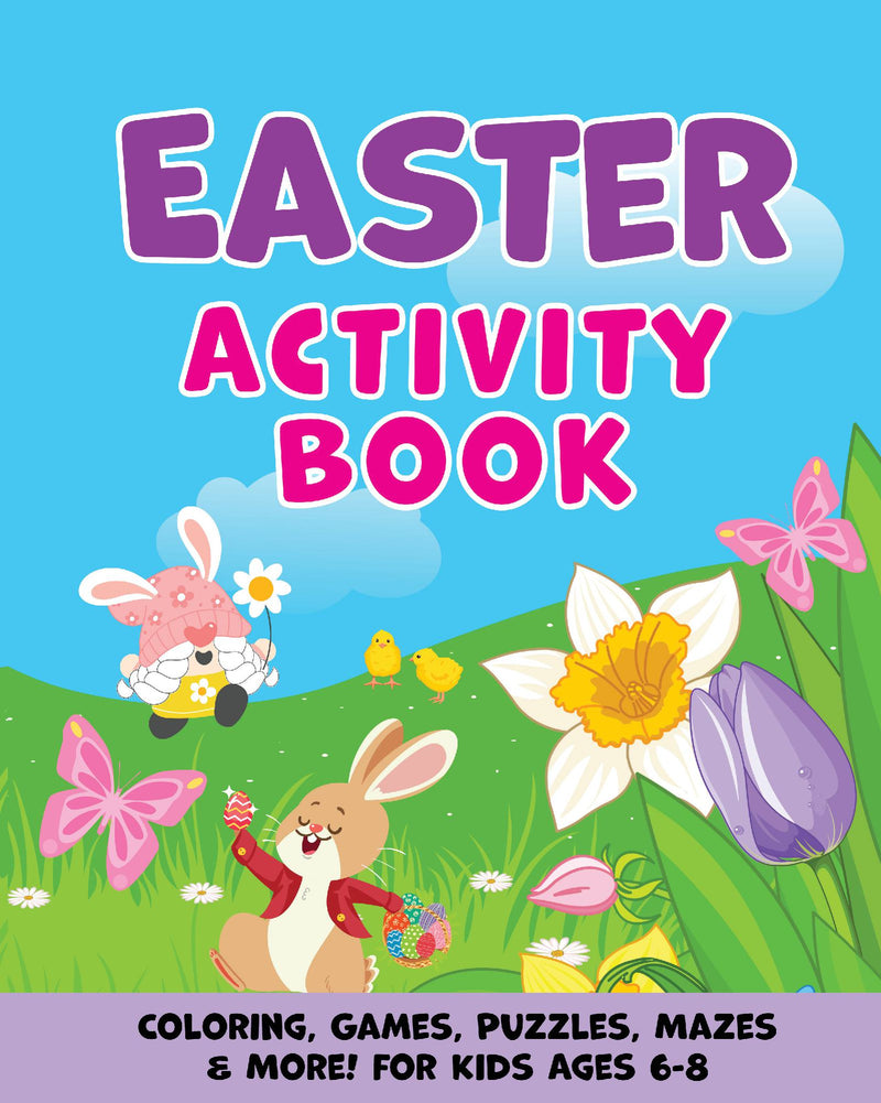 Easter Activity Book for Kids Ages 6-8