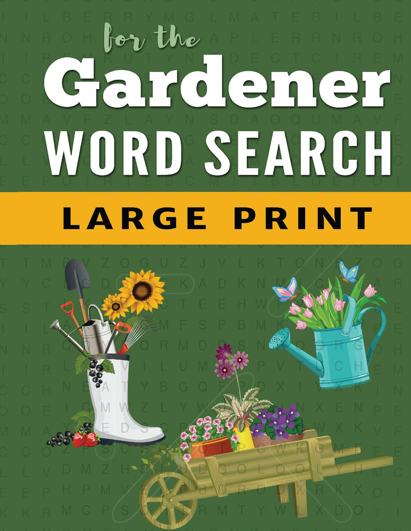 Word Search Puzzle Book For Gardeners