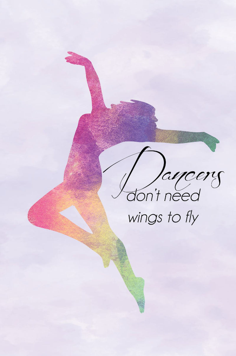 Dancers Don't Need Wings Rainbow Journal