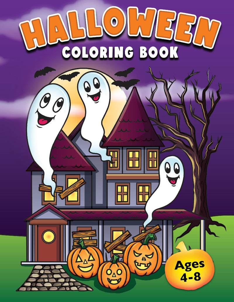 Halloween Coloring Book for Kids Ages 4-8