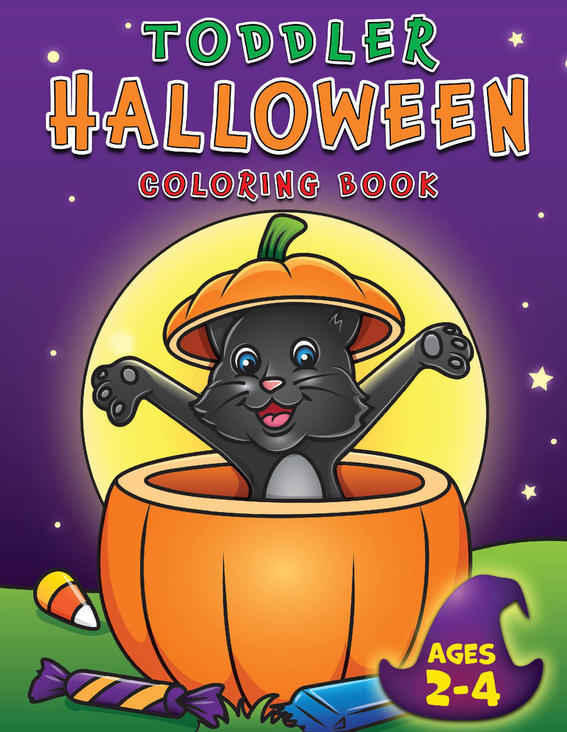 Toddler Halloween Coloring Book for Kids Ages 2-4