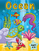 Ocean Coloring Book for Kids Ages 4-8