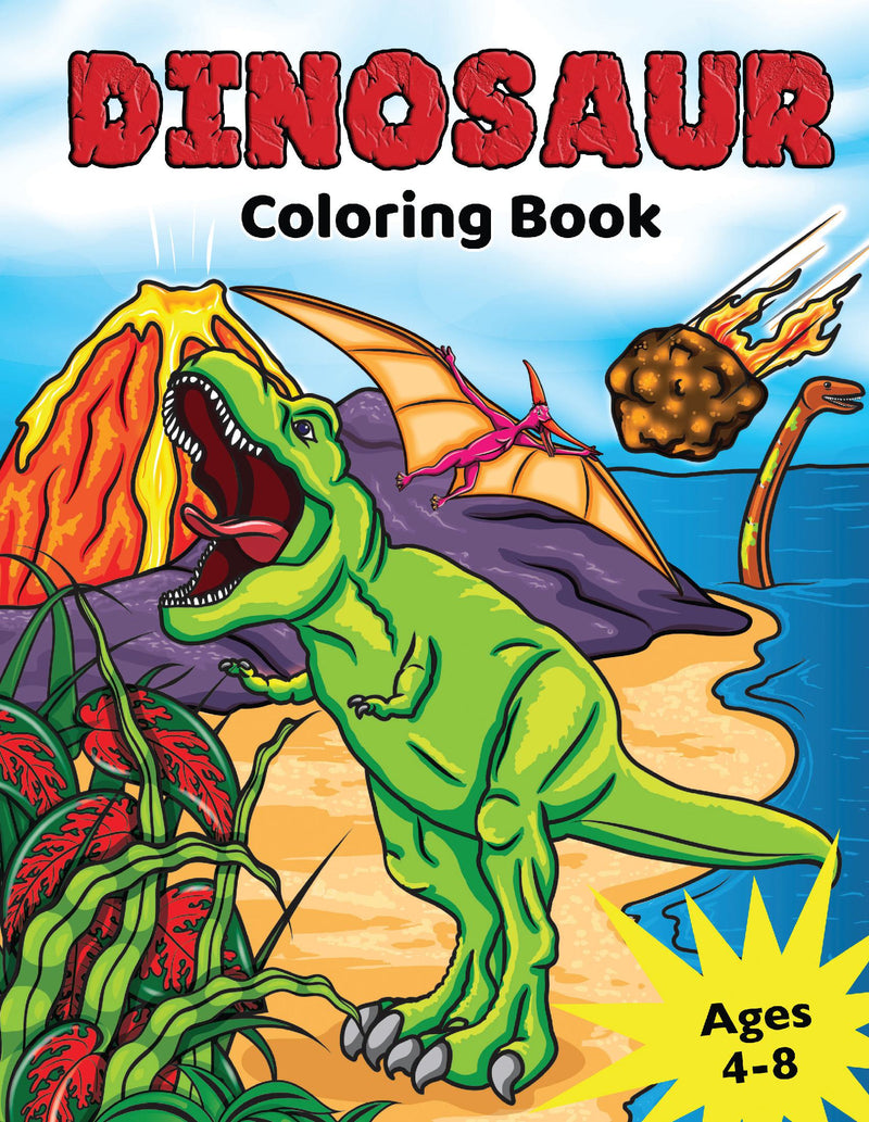 Dinosaur Coloring Book for Kids Ages 4-8