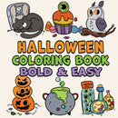 Halloween Bold & Easy Coloring Book