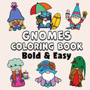 Gnomes Bold & Easy Coloring Book