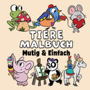 Tiere Mutig & Einfach Malbuch