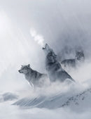 White Wolf Spiral Notebook, Narrow Ruled