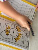 Soccer Goal Planner For Girls - Red/Black edition