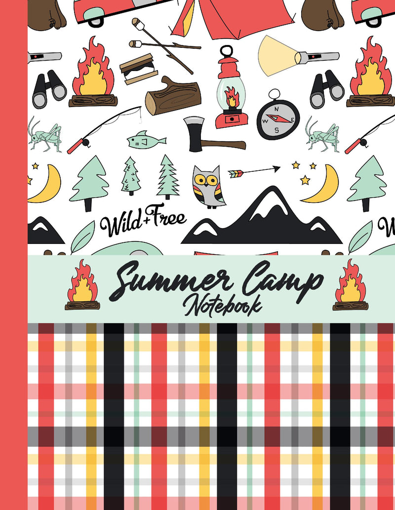 Wild and Free Summer Camp Journal (8.5x11 Lined Perfect Bound)