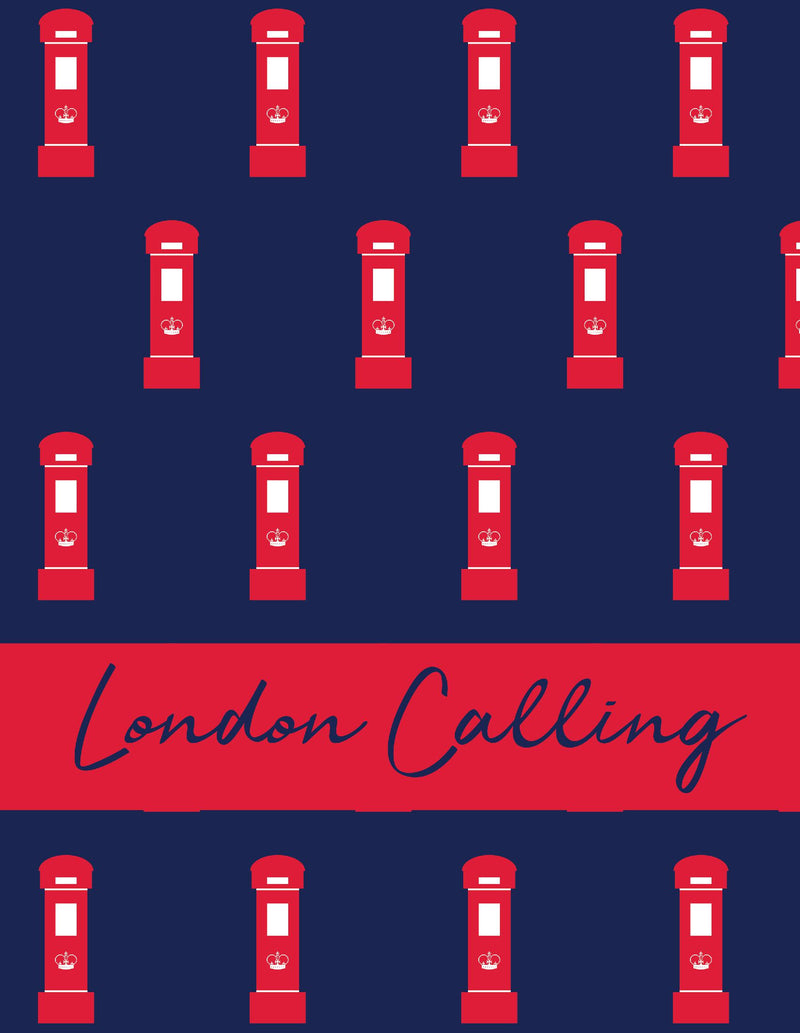 London Calling Notebook (8.5x11 Lined Perfect Bound)