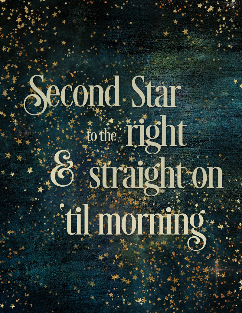 Second Star to the Right Notebook (8.5x11 Lined Perfect Bound)