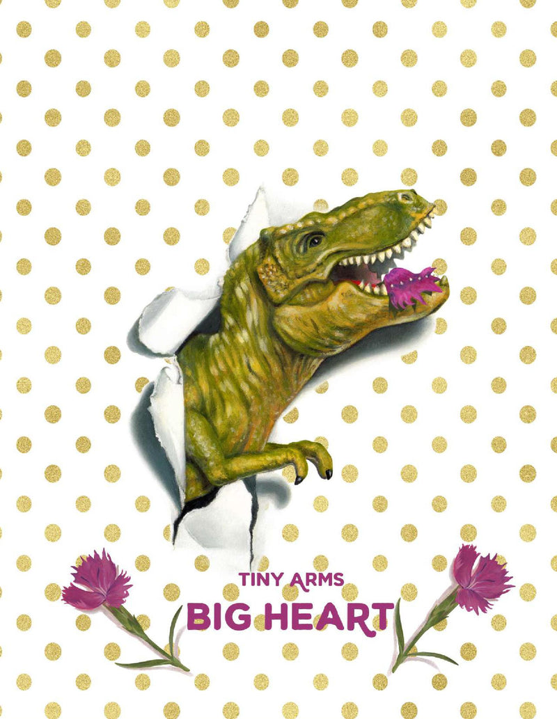 Tiny Arms, Big Heart Notebook: Gold (8.5x11 Lined Spiral Bound)