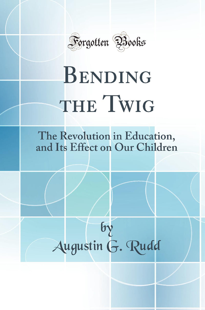 Bending the Twig: The Revolution in Education, and Its Effect on Our Children (Classic Reprint)