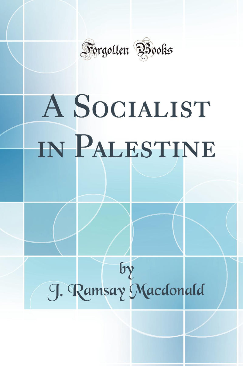 A Socialist in Palestine (Classic Reprint)