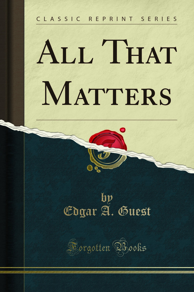 All That Matters (Classic Reprint)
