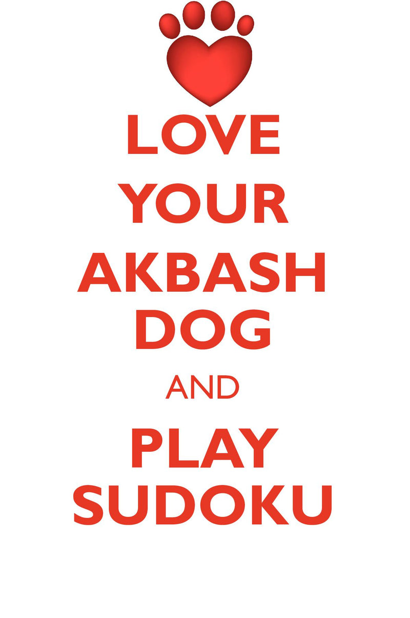 LOVE YOUR AKBASH DOG AND PLAY SUDOKU AKBASH DOG SUDOKU LEVEL 1 of 15