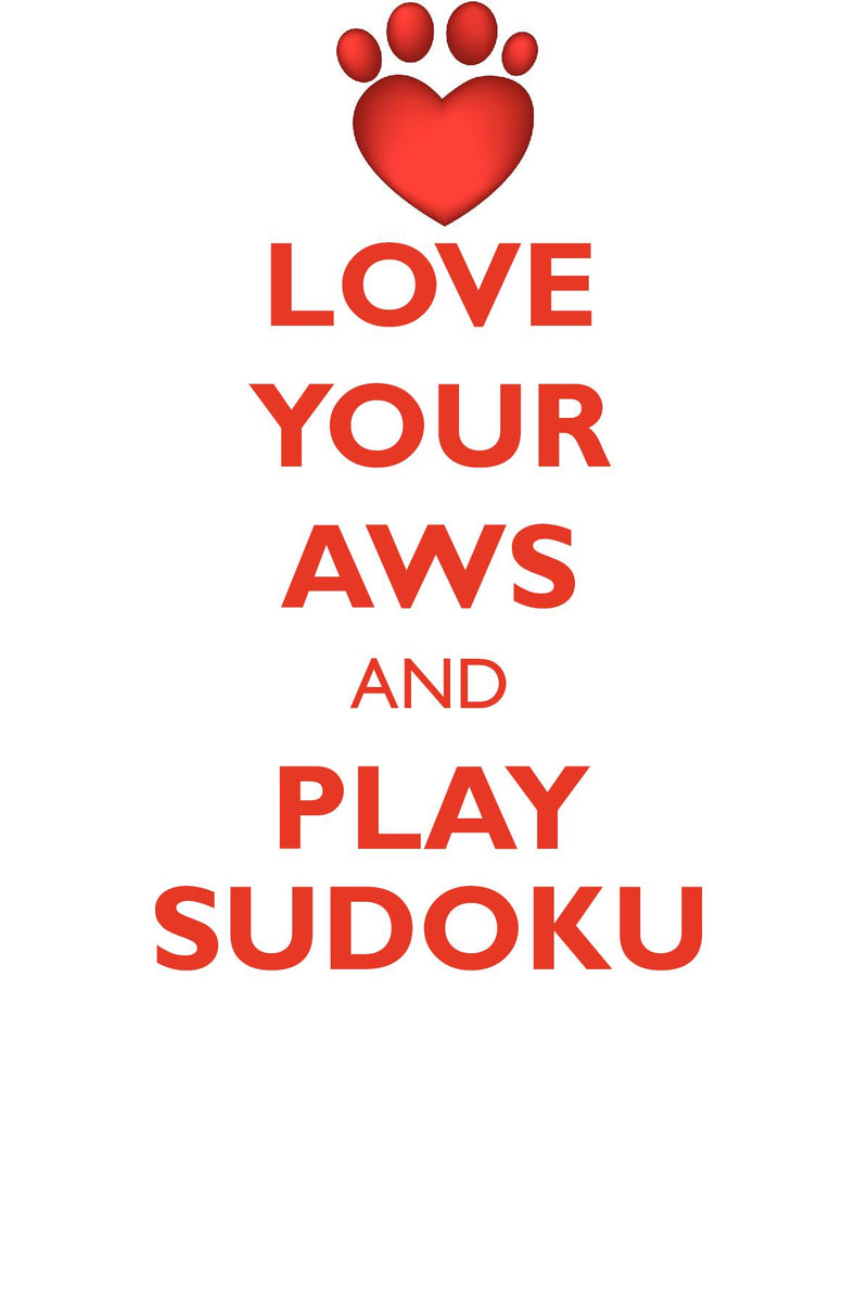 LOVE YOUR AWS AND PLAY SUDOKU AMERICAN WATER SPANIEL SUDOKU LEVEL 1 of 15