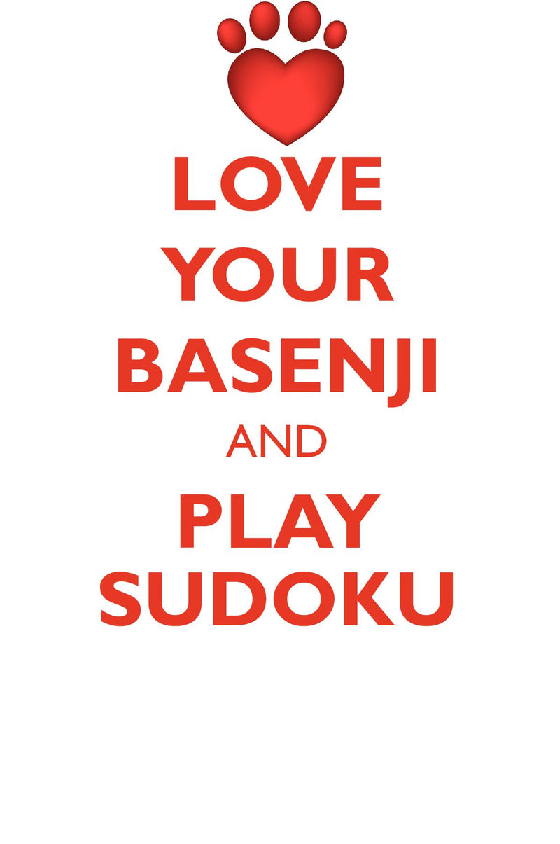 LOVE YOUR BASENJI AND PLAY SUDOKU BASENJI SUDOKU LEVEL 1 of 15